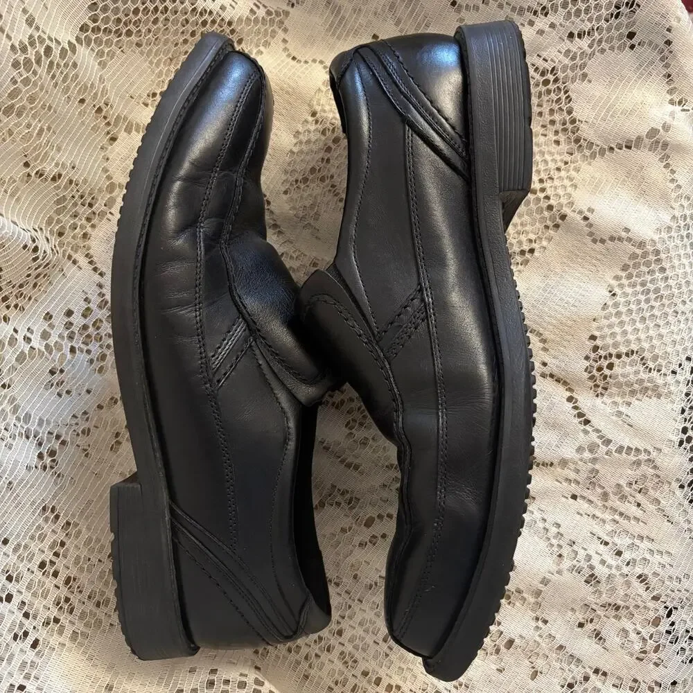 Rockport Walkability Men's US 13 Black Leather Casual Walking Loafers Shoes